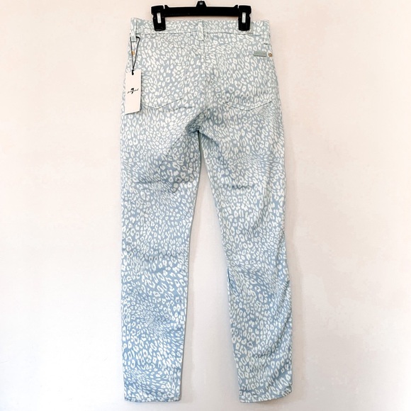 NWT 7 for All Mankind Gwen Leopard Jeans - Picture 4 of 13